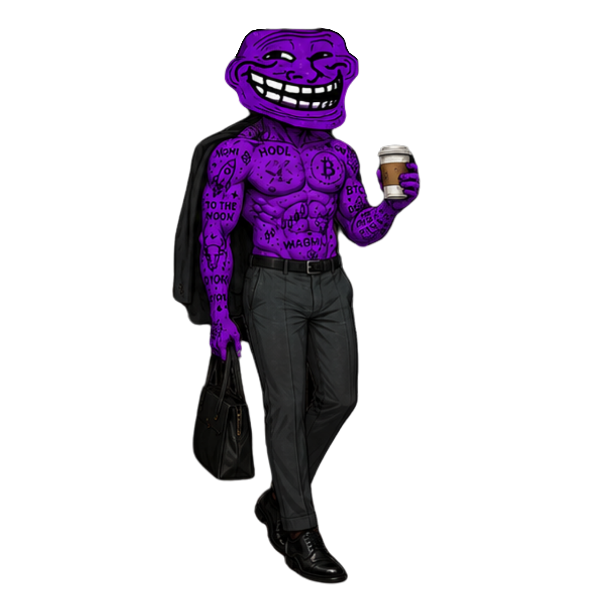 Purple Troll Mascot